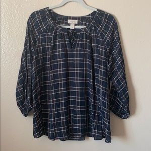 Loft Outlet Plaid Tunic